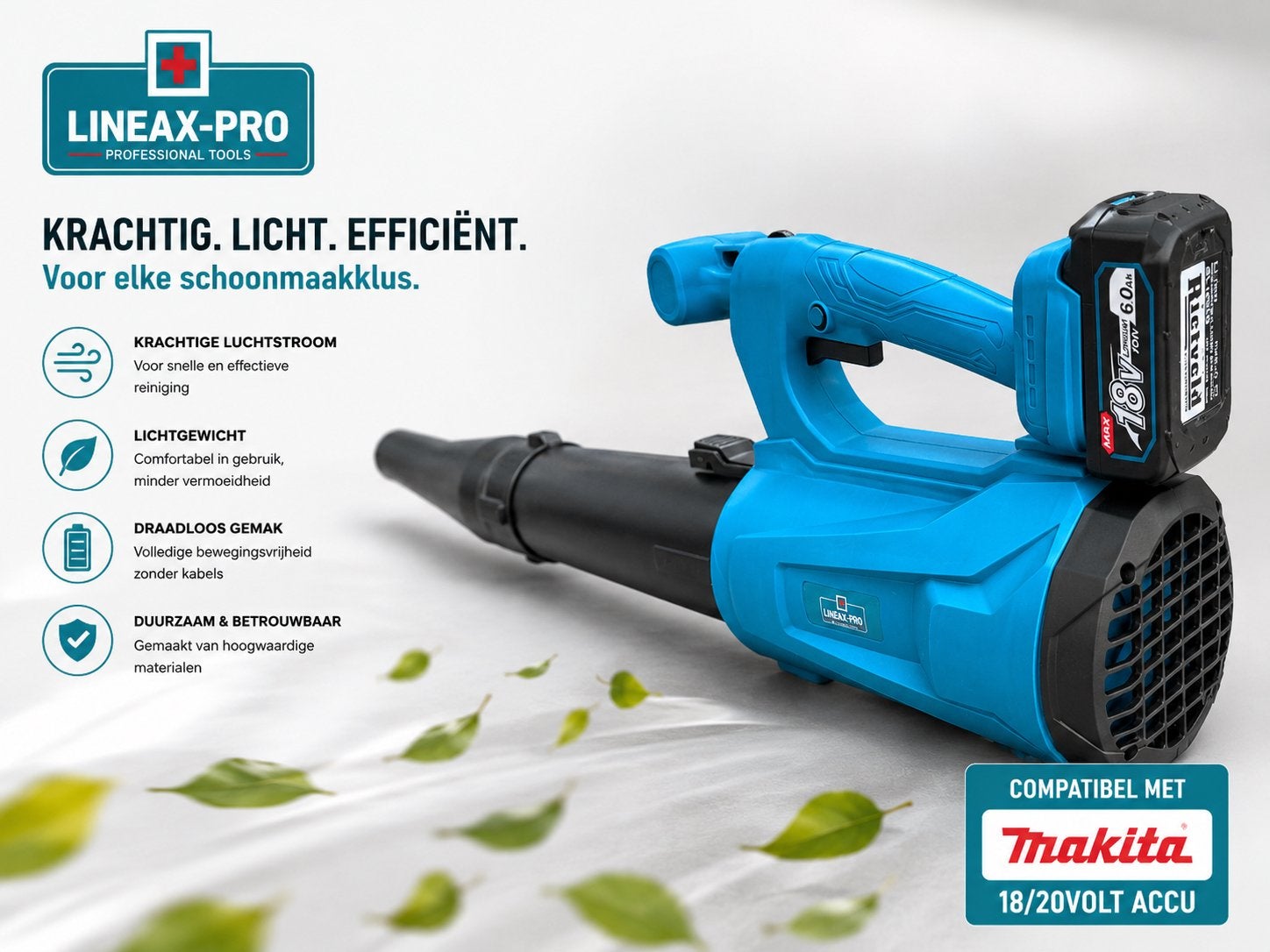 Krachtige Bladblazer – Voor Makita 18V lxt (excl) accu, Tuin en Terras, Bladblazers, Lineax pro, NL, Nieuw, Lineaxpro@gmail.com