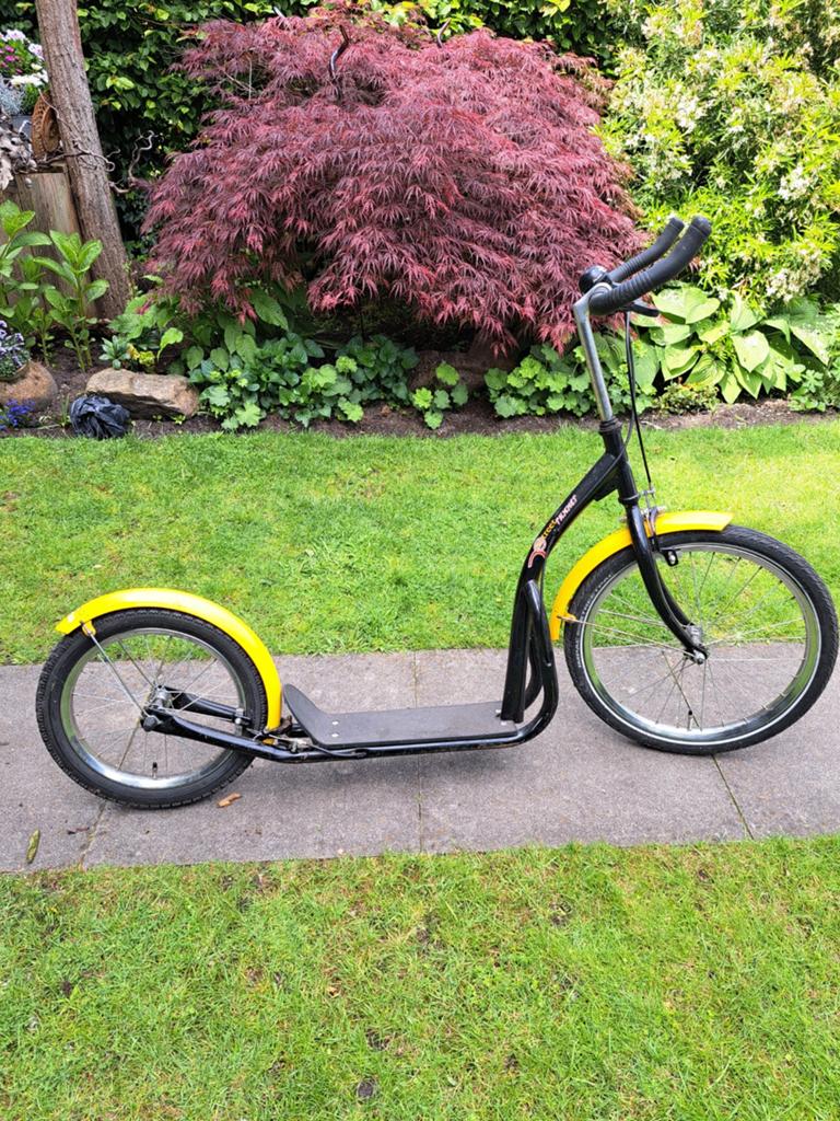 Kickbike step met grote wielen - zwart/geel,, Ophalen, Gebruikt, Kickbike, Kickbike