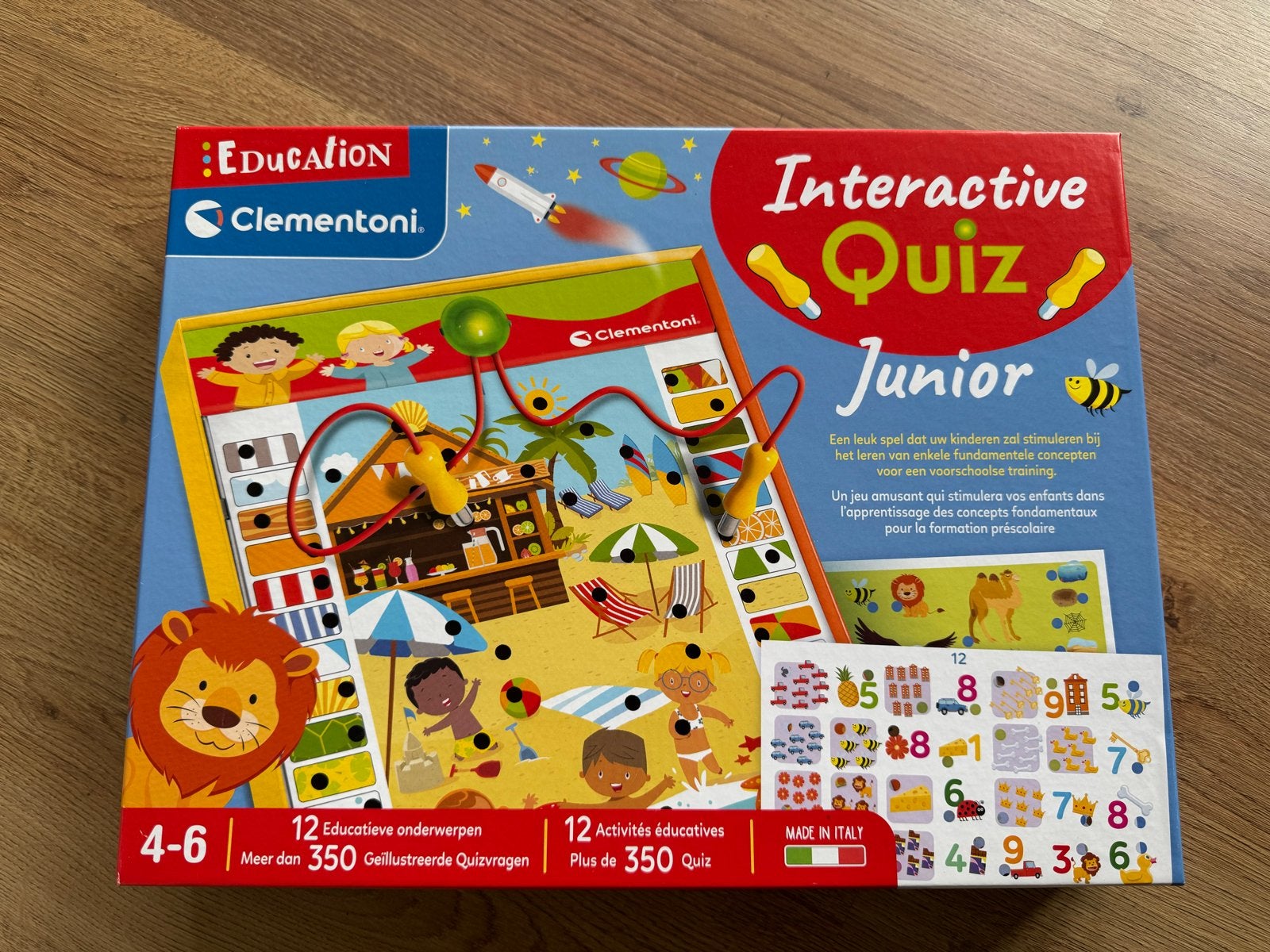 Clementoni Interactive Quiz Junior - Educatief Spel, Ophalen of Verzenden, Nieuw, Puzzelen