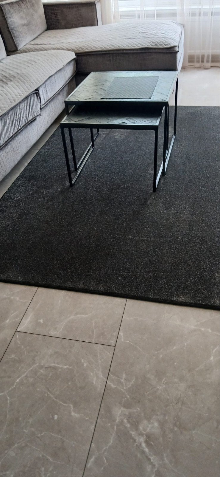 Modern grijs/bruin vloerkleed, Gebruikt, 100 tot 150 cm, Ophalen of Verzenden, 150 tot 200 cm