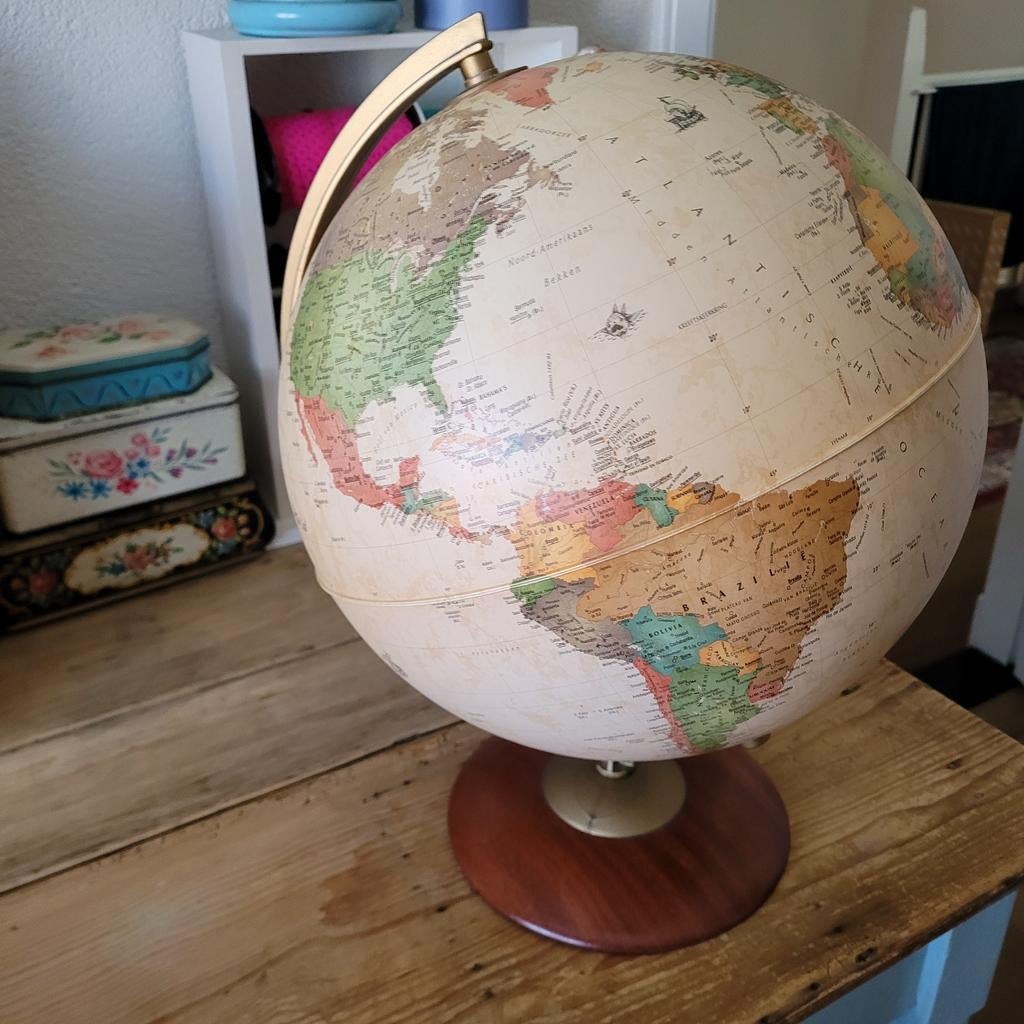 Vintage wereldbol !!!!!, Ophalen of Verzenden