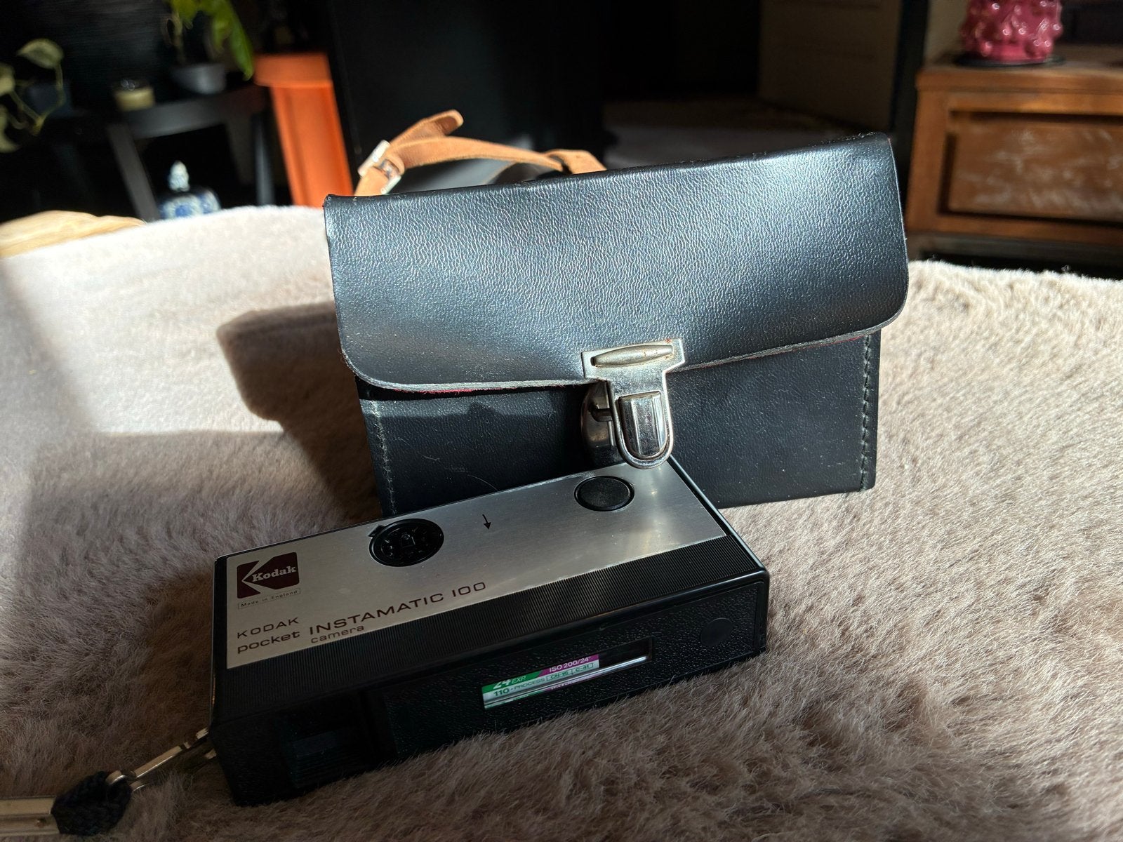 Kodak Instamatic 100 Pocket Camera met tasje, Audio, Tv en Foto, Fotocamera's Analoog, Ophalen of Verzenden, Gebruikt, Compact