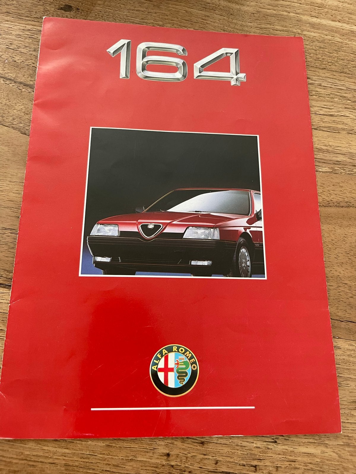 Alfa Romeo 164 brochure - Sam van Lingen dealerstempel, Ophalen of Verzenden, Zo goed als nieuw, Alfa Romeo
