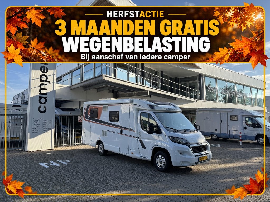 Weinsberg Pepper 600 MEG ENKELE BEDDEN 6.75M EURO6 DAK AIRCO, Koelkast, Ringverwarming, Tot en met 2, 6 tot 7 meter