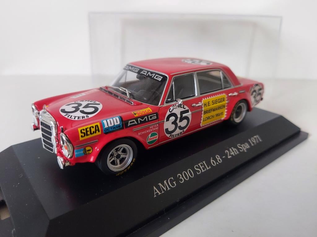 Minichamps Mercedes-Benz AMG 300 SEL 6.8 24h Spa 1971, Ophalen of Verzenden, Zo goed als nieuw, Auto, MiniChamps
