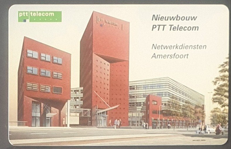 Telefoonkaart Nieuwbouw PTT Telecom Amersfoort ongebruikt, Verzamelen, Telefoonkaarten, Ophalen of Verzenden, Nederland