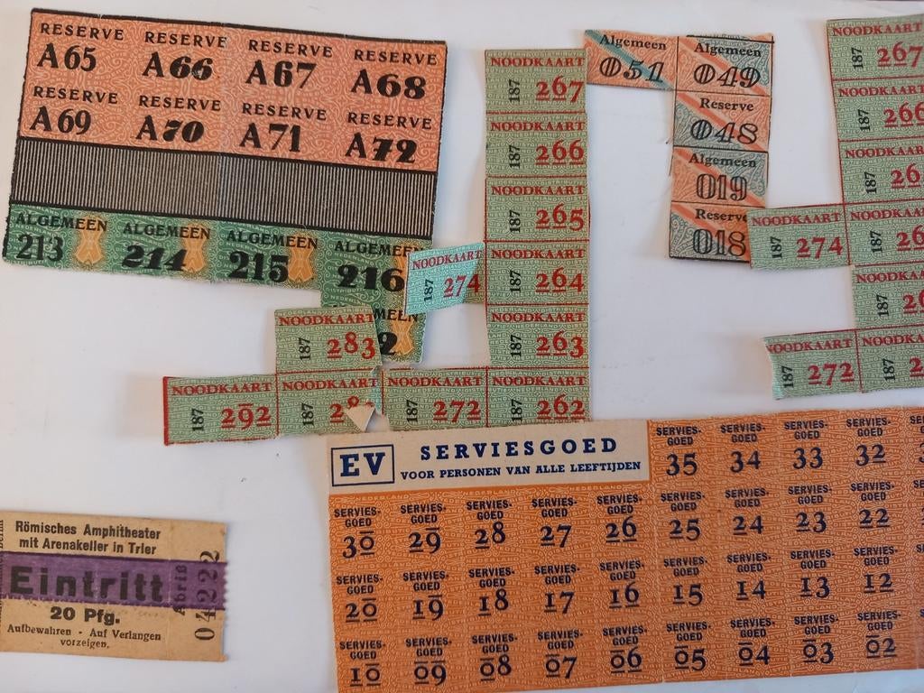 Set voedselbonnen tweede Wereldoorlog, Verzamelen, Militaria | Tweede Wereldoorlog, ., Overige soorten, Ophalen of Verzenden, .
