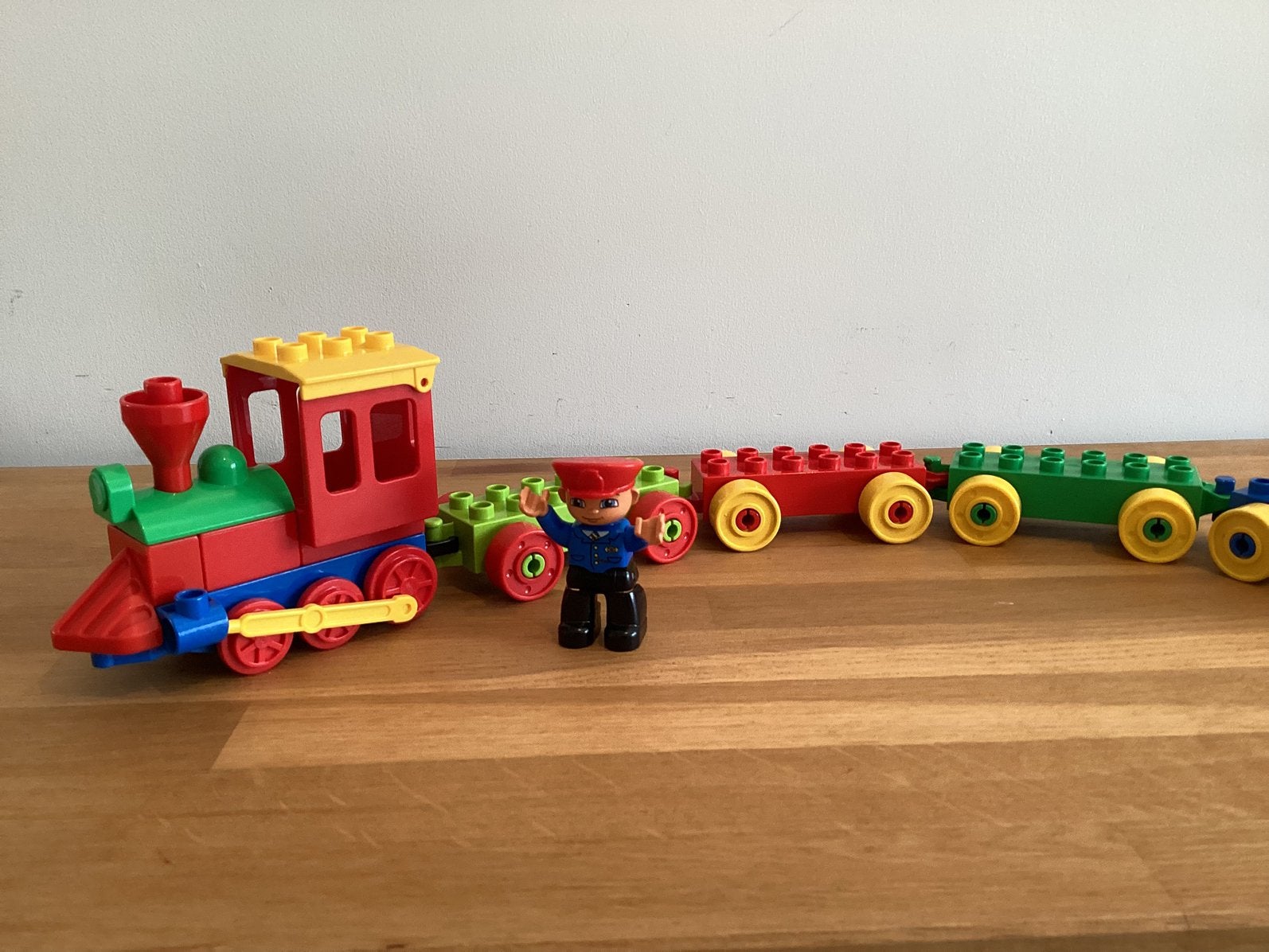 Duplo trein met machinist en wagons, Ophalen of Verzenden, Zo goed als nieuw, Duplo