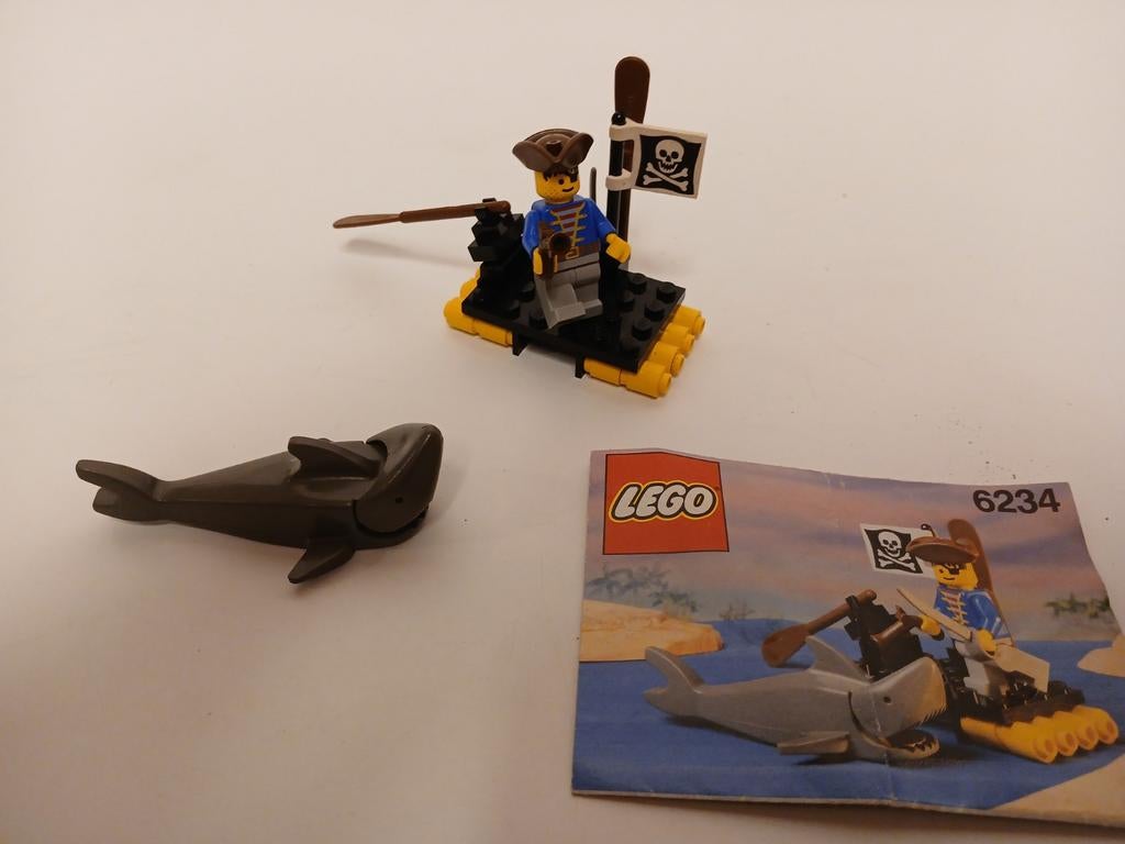 Vintage Lego pirates 6234 rennegades raft met boekje, Ophalen of Verzenden