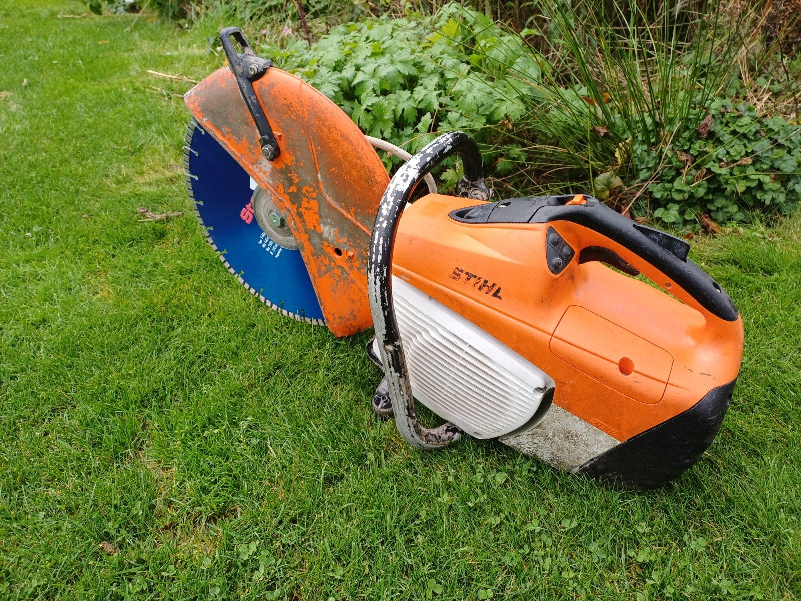 Stihl TS500i Bandenzaag nieuwe diamantschijf en filter TS420, Stihl, Gebruikt, 70 mm of meer, Ophalen of Verzenden