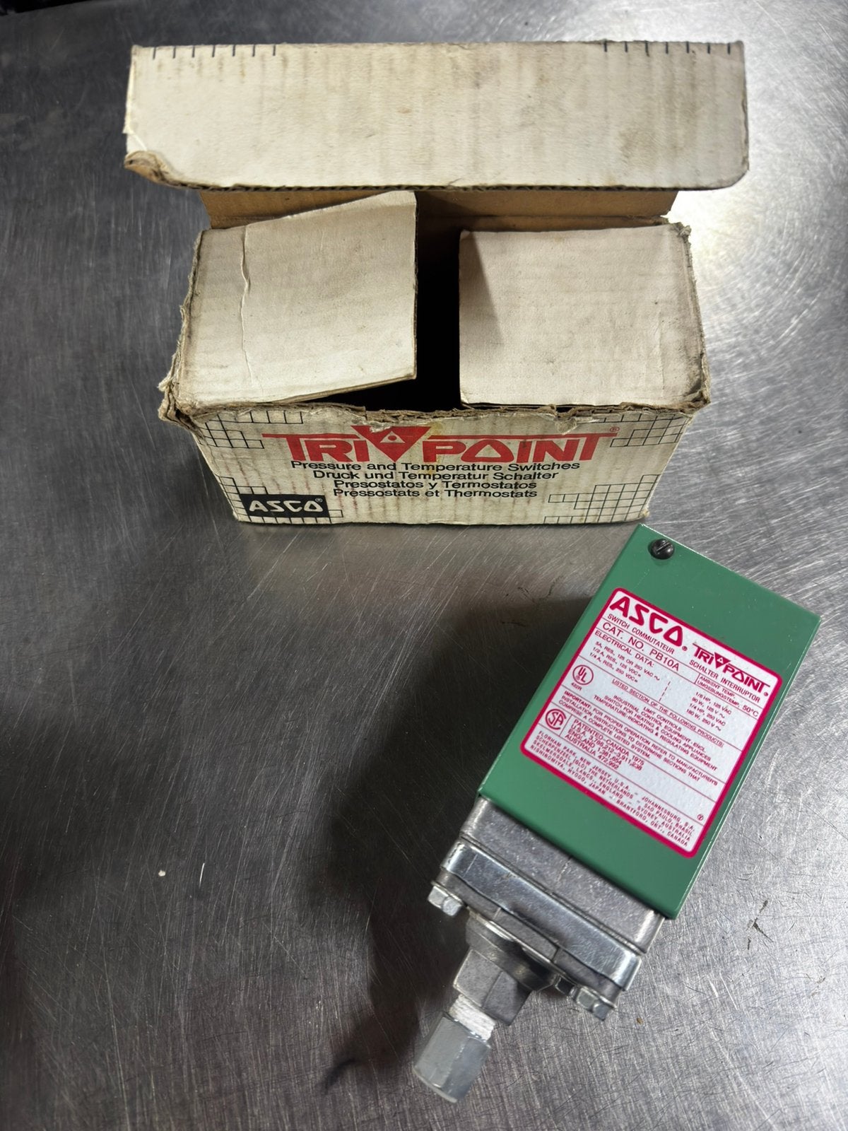 ASCO Tri-Point PB10A drukschakelaar/pressostaat 0,69–6,9 bar, Ophalen of Verzenden