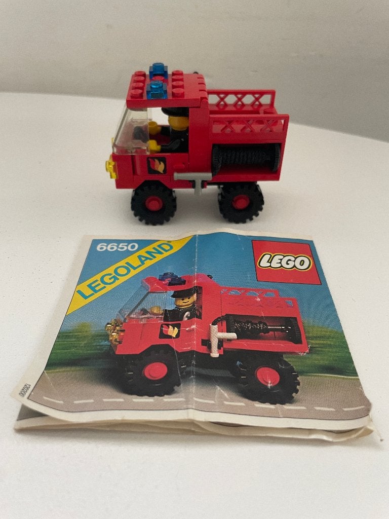 Legoland 6650 brandweerauto - fire and rescue van, Kinderen en Baby's, Gebruikt, Lego, Ophalen of Verzenden, Complete set
