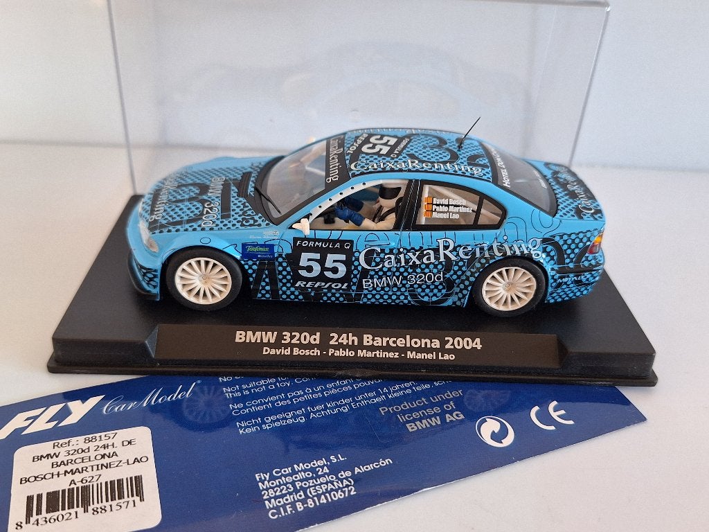 FLY BMW 320d 24h DE BARCELONA #55 CAIXA RENTING, Kinderen en Baby's, Speelgoed | Racebanen, Nieuw, Racebaan, Elektrisch, Overige merken