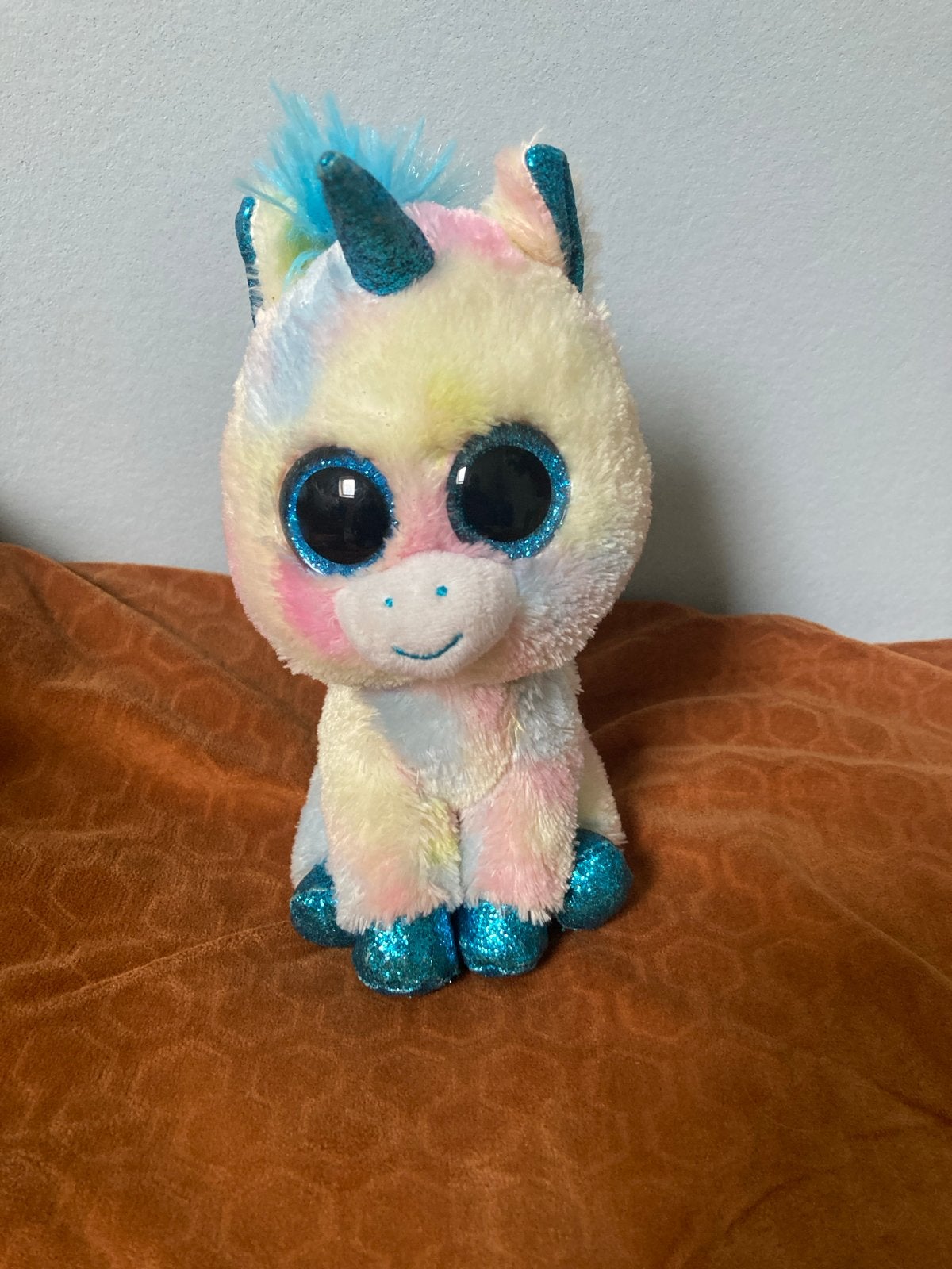 Ty Beanie Boo Eenhoorn Knuffel - Zo goed als nieuw, Eenhoorn, Ophalen of Verzenden, Zo goed als nieuw, Meerkleurig