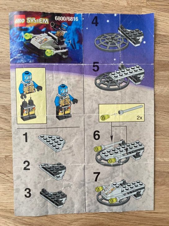 Lego 6800 bouwinstructie instructieboekje (zonder Lego), Kinderen en Baby's, Gebruikt, Overige thema's, Lego, Overige typen