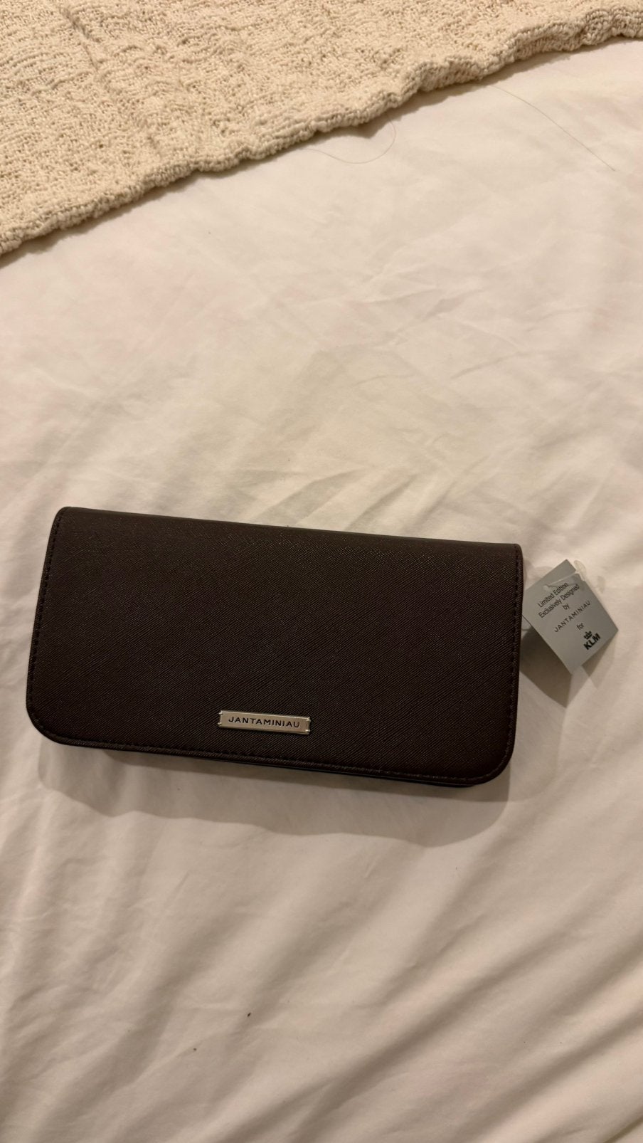 KLM X Jantaminiau tas, Sieraden, Tassen en Uiterlijk, Ophalen, Zo goed als nieuw, Bruin, Heer of Dame