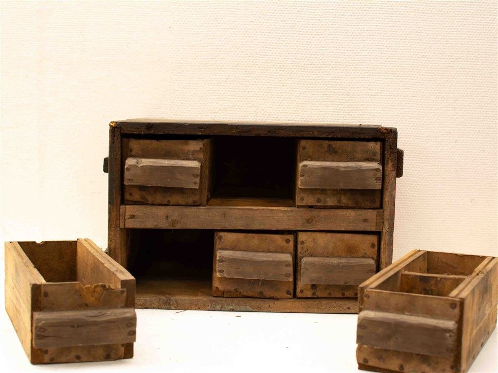 Houten Laden gereedschapskist 37801, Ophalen of Verzenden, Gebruikt, Minder dan 50 cm