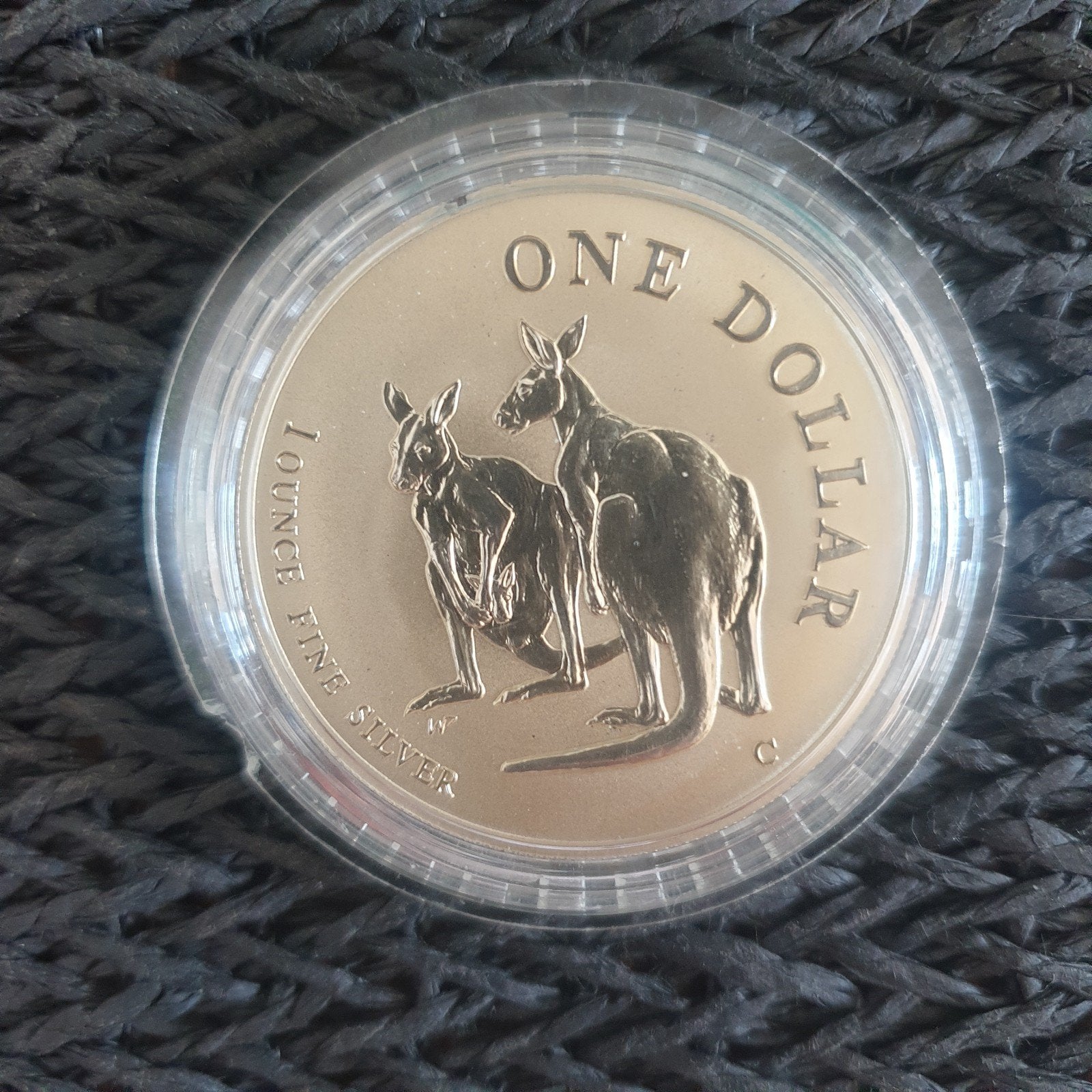 Australische 1 Dollar Zilveren Munt 1999 - Kangoeroe, Ophalen of Verzenden, Losse munt, Zilver