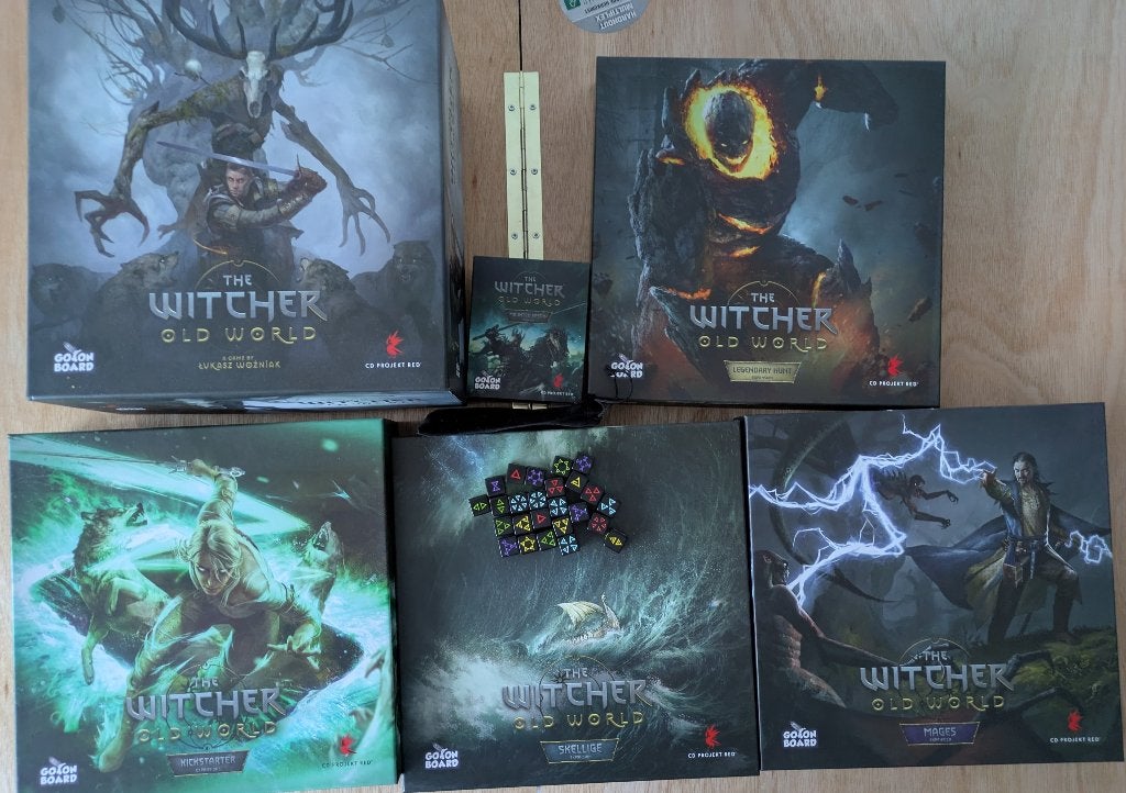The Witcher Old World Kickstarter special + all expansions, Hobby en Vrije tijd, Gezelschapsspellen | Bordspellen, Vijf spelers of meer