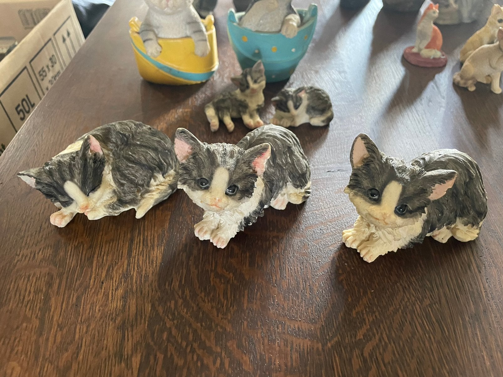 30 kattenbeeldjes, Ophalen of Verzenden, Zo goed als nieuw