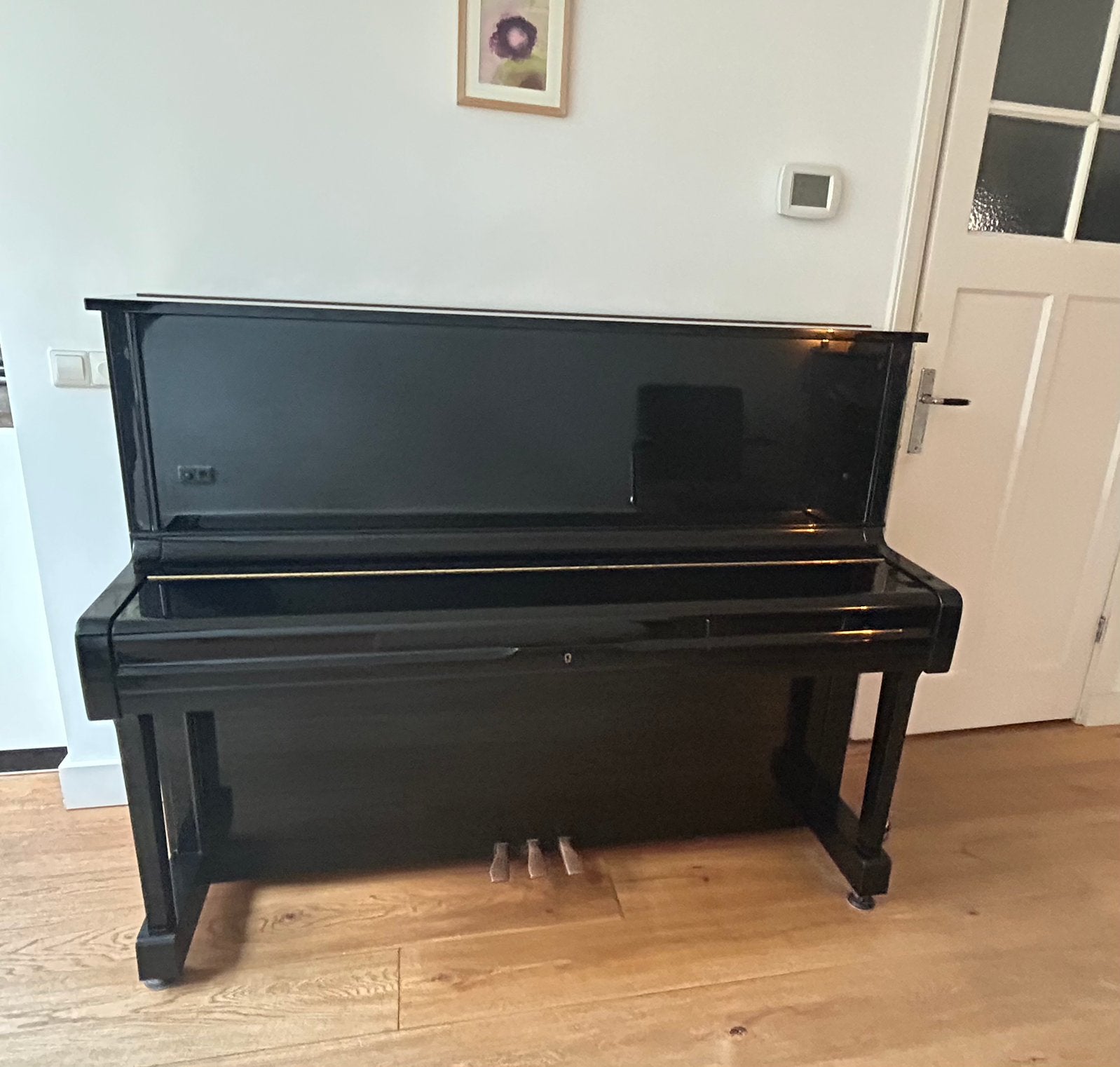 Yamaha U1 Piano Zwart Hoogglans - Zo goed als nieuw, Ophalen, Zwart, Zo goed als nieuw, Piano