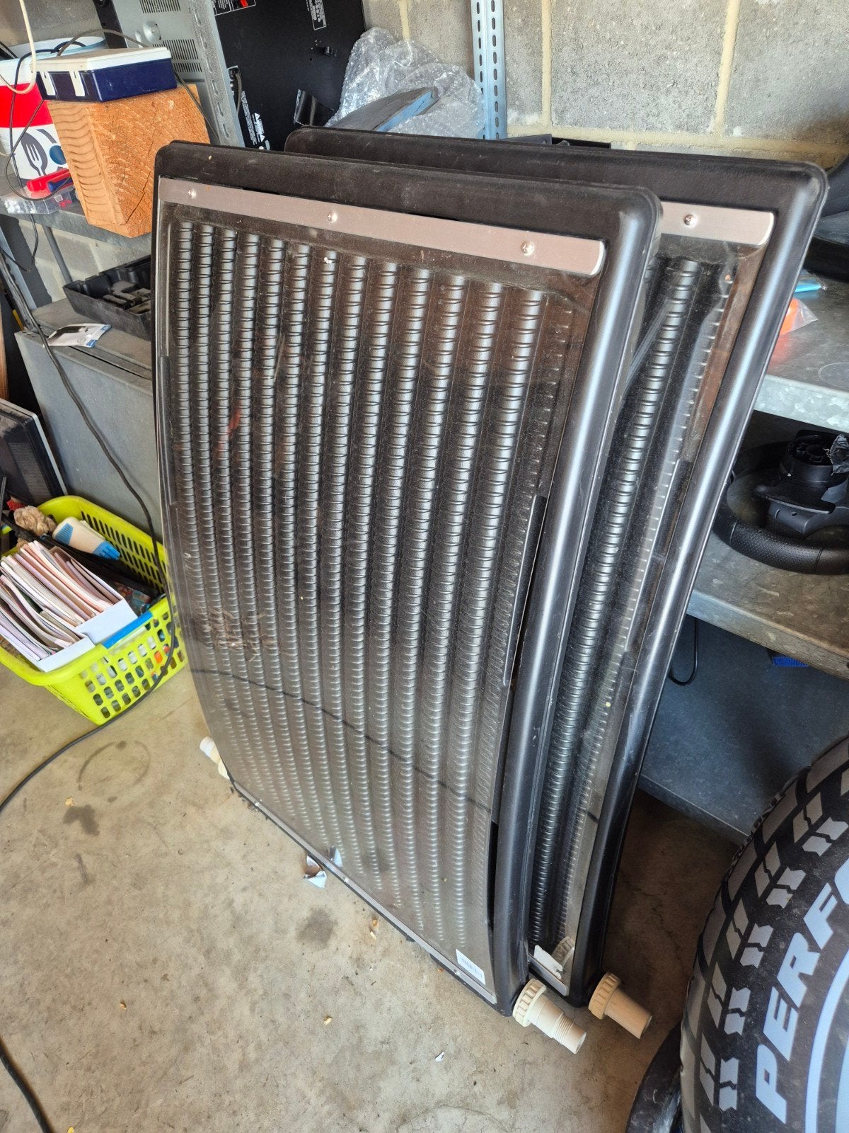 2 solarheaters / zonneverwarming, Ophalen
