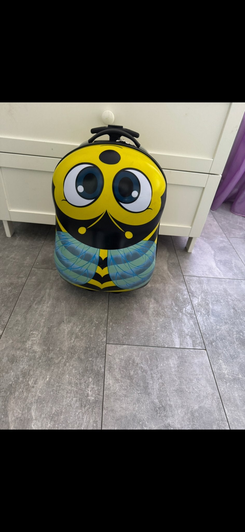 Leuke kinder trolley koffer - Bij design, Ophalen, Nieuw, Minder dan 20 cm, Uitschuifbare handgreep