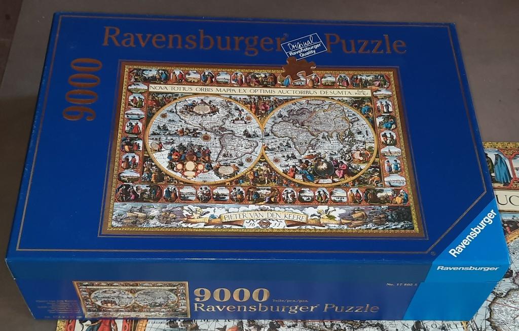 Ravensburger Puzzel 'Grote Wereldkaart 1611', 9000 stukjes, Hobby en Vrije tijd, Denksport en Puzzels, Ophalen of Verzenden, Meer dan 1500 stukjes