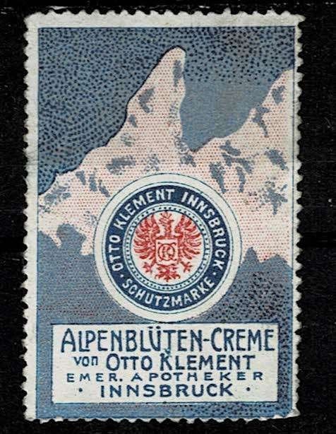 sluitzegel Duitsland ALPENBLÜTEN CREME, Ophalen of Verzenden, Overige thema's