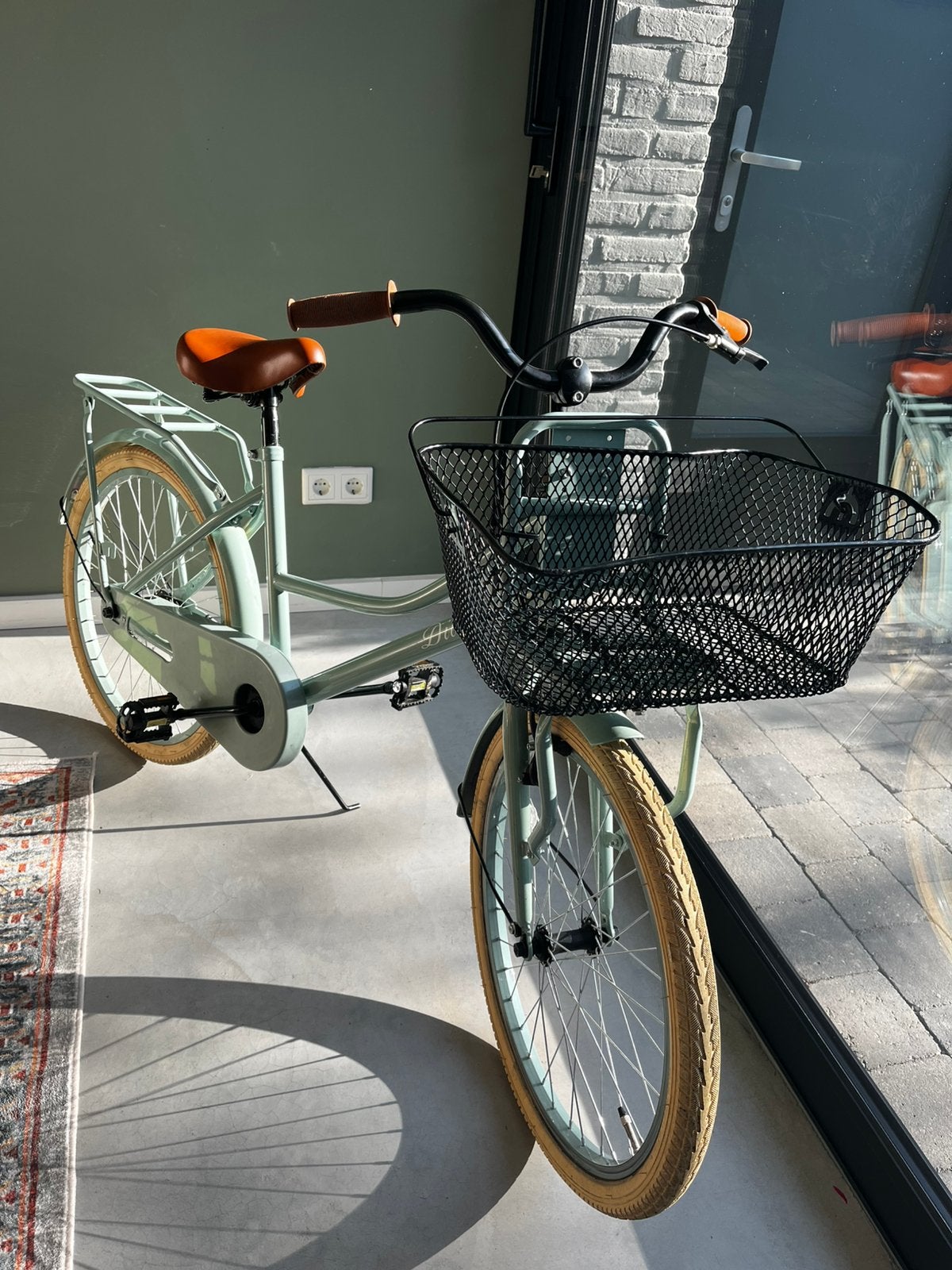 Mintgroene meisjesfiets Diva 22 inch – (Sittard), Ophalen, Terugtraprem, 22 inch, Gebruikt