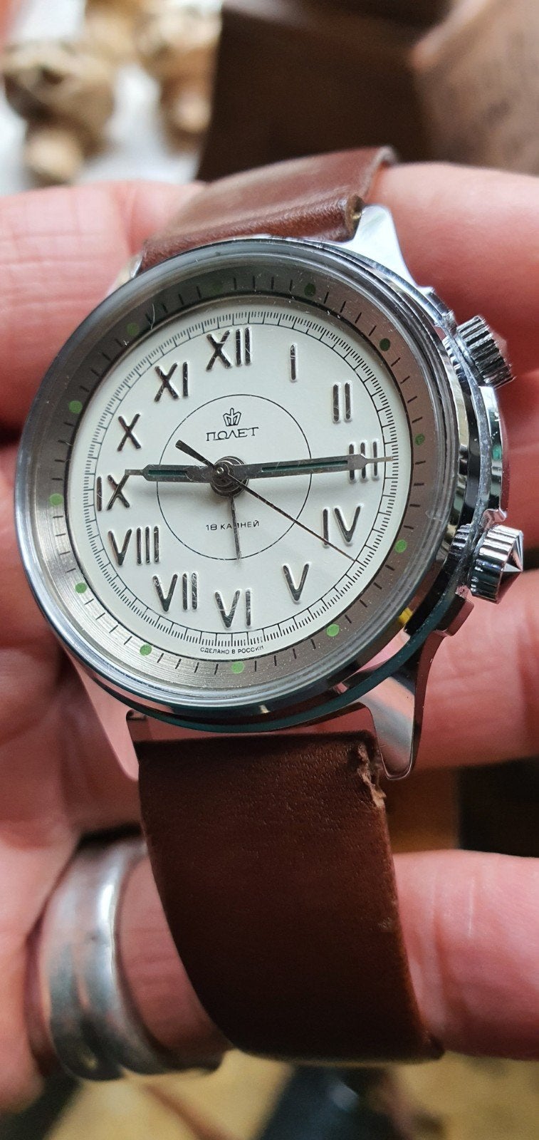 horloge met wekker functie..., Ophalen of Verzenden, Staal, Overige merken, 1960 of later