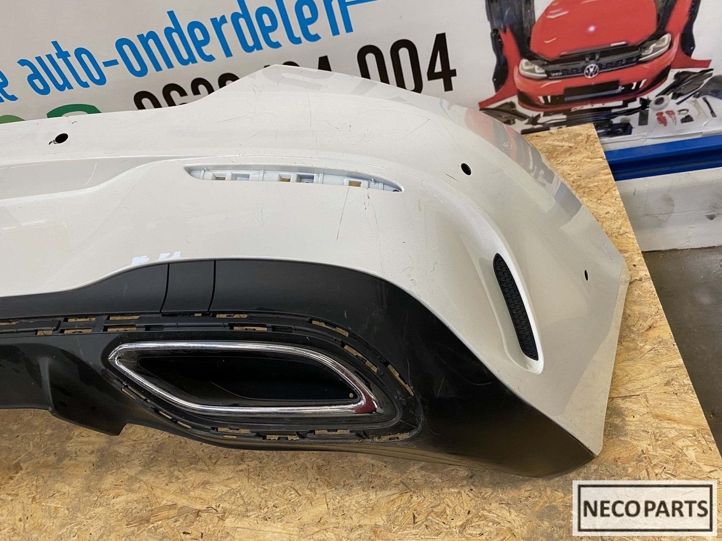 BUMPER CLA W118 AMG ACHTERBUMPER ALLES LEVERBAAR !!!, Gebruikt, -, Ophalen of Verzenden, Achter