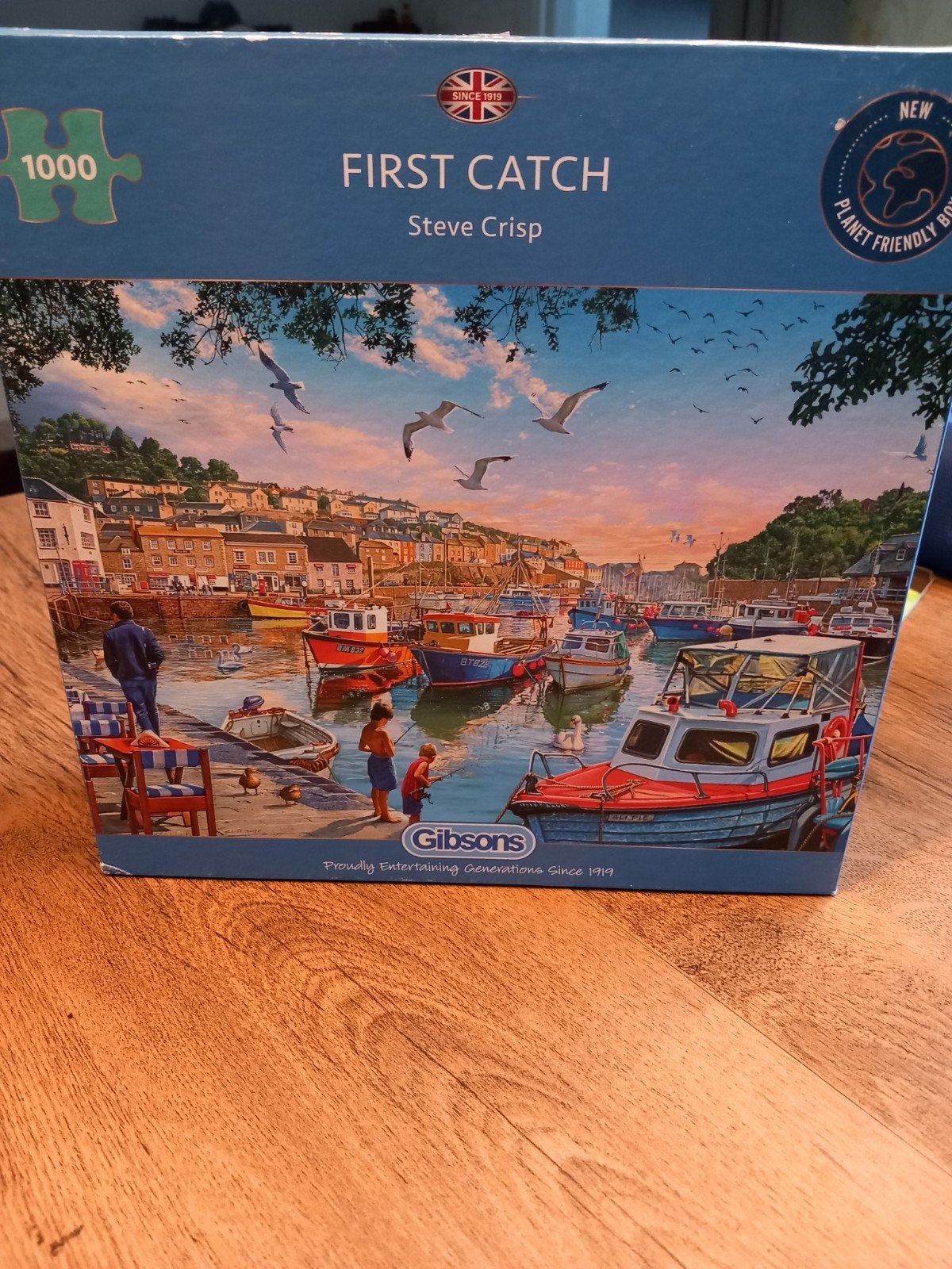 Gibsons Legpuzzel 'First Catch' 1000 stukjes, Ophalen of Verzenden, 500 t/m 1500 stukjes, Zo goed als nieuw, Legpuzzel