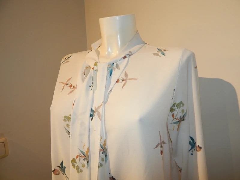 Addy van den Krommenacker blouse top elfjes print M, Maat 38/40 (M), Verzenden, Wit, Zo goed als nieuw