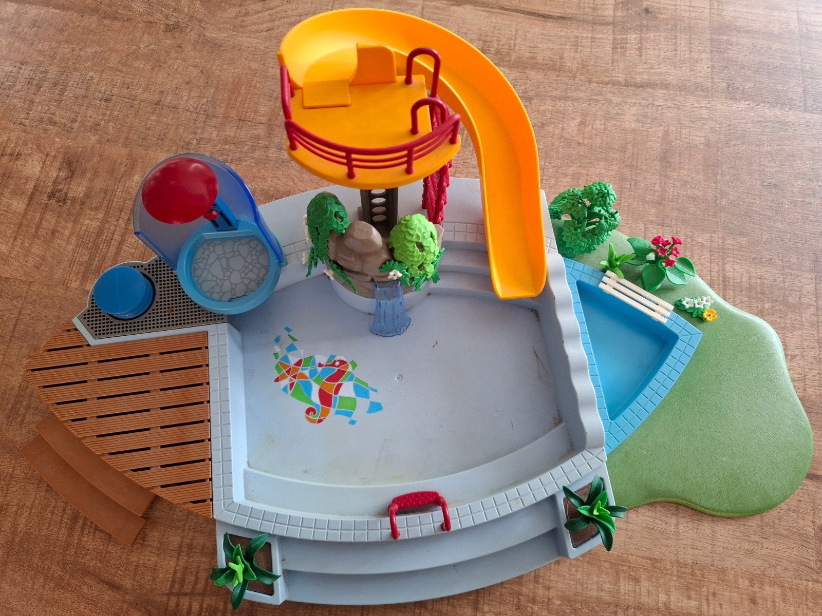 Playmobil Zwembad (4858) compleet met handleiding, Gebruikt, Complete set, Overige typen, Ophalen of Verzenden