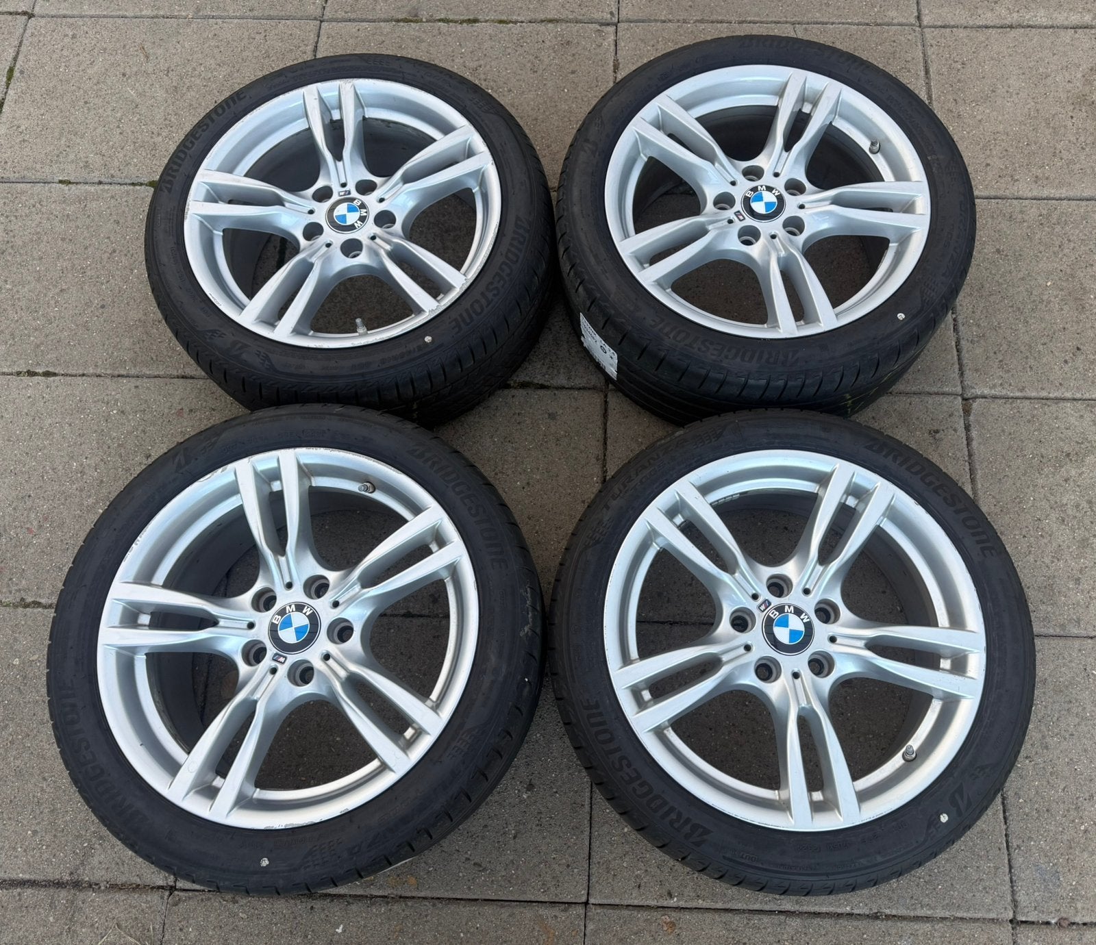 Breedset 18 inch. BMW 3 serie F30/F31 styling 400M F34 3 GT, Ophalen, 18 inch, Gebruikt, Banden en Velgen