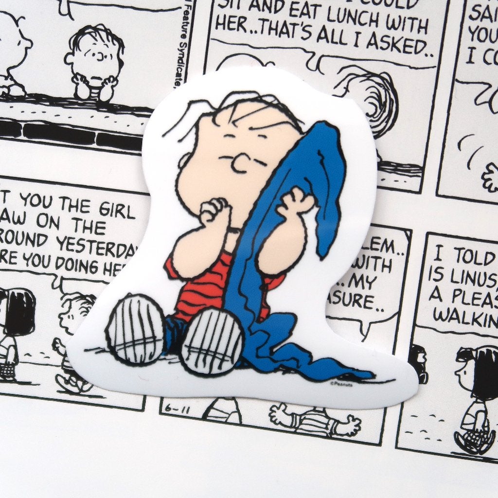 Linus van Snoopy/Peanuts strips sticker, Verzamelen, Verzenden, Snoopy, Nieuw, Plaatje, Poster of Sticker