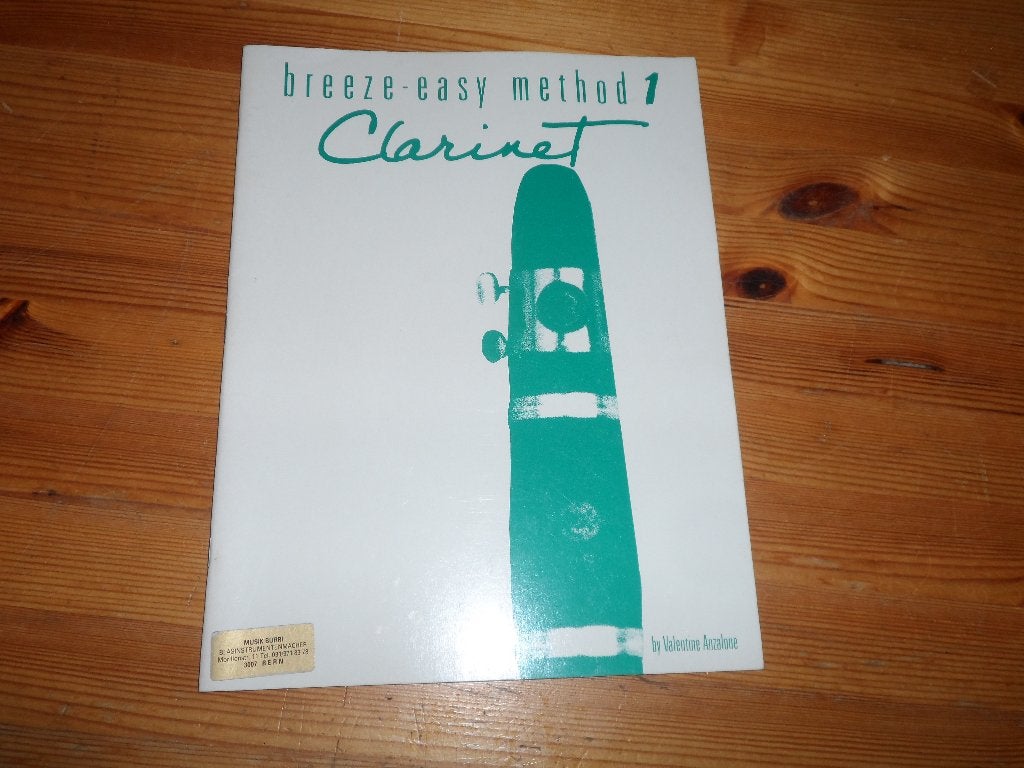 breeze easy method - clarinet - valentine anzalone, Muziek en Instrumenten, Gebruikt, Ophalen of Verzenden, Klarinet, Artiest of Componist