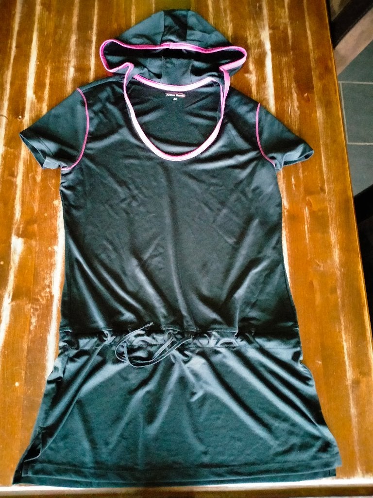 Active Touch sportshirt/jurk met capuchon, maat 44, Zwart, Maat 42/44 (L), Ophalen of Verzenden, Active Touch