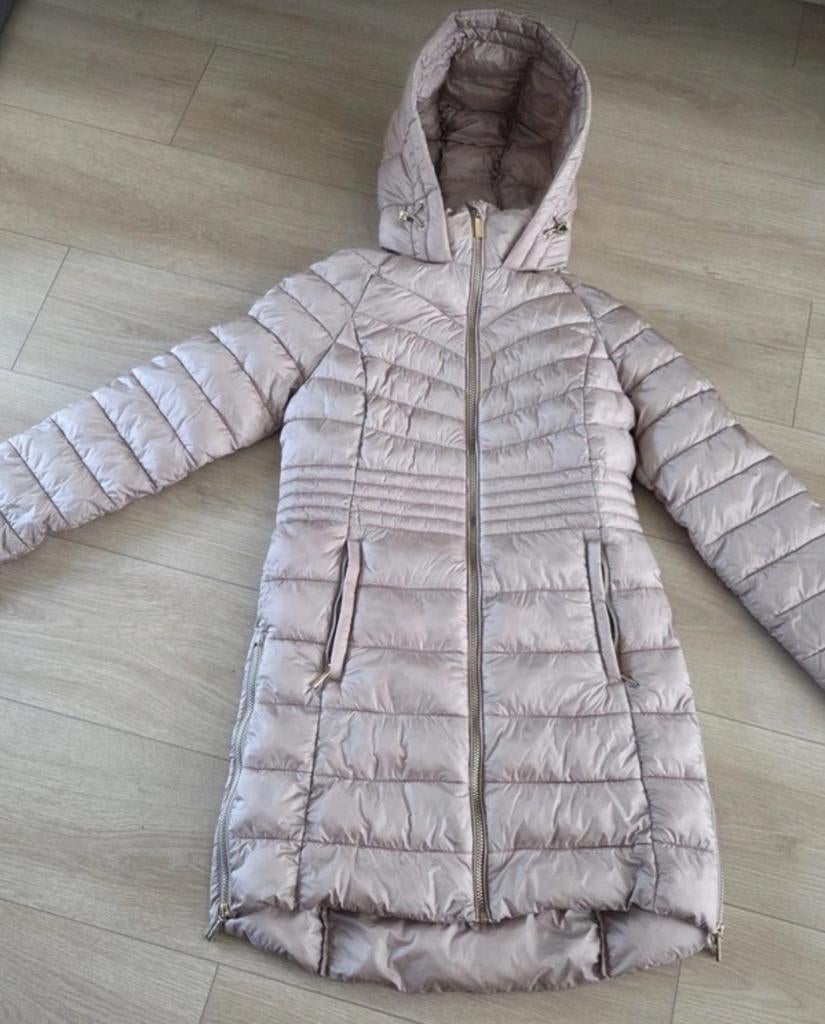 Michael Kors jas maat S (valt als M), Maat 38/40 (M), Michael Kors, Beige, Ophalen of Verzenden