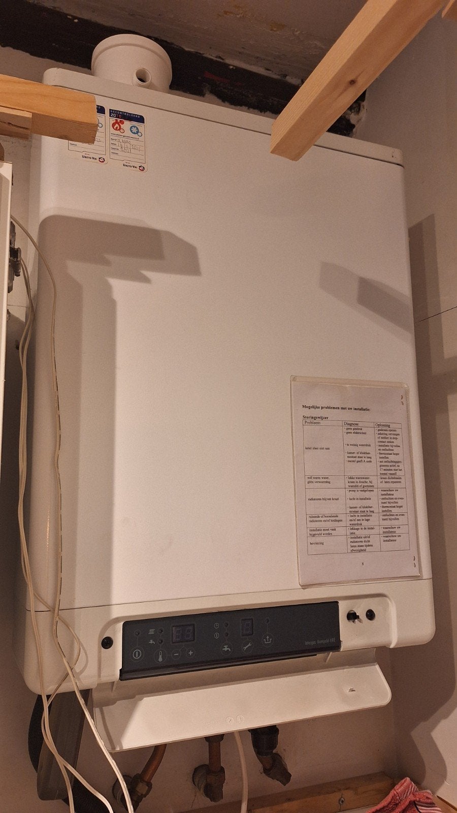 Intergas Kompakt HRE 24/18 A CV-ketel, Ophalen, Gebruikt, Cv-ketel of Combi-ketel, Hoog rendement (Hr)