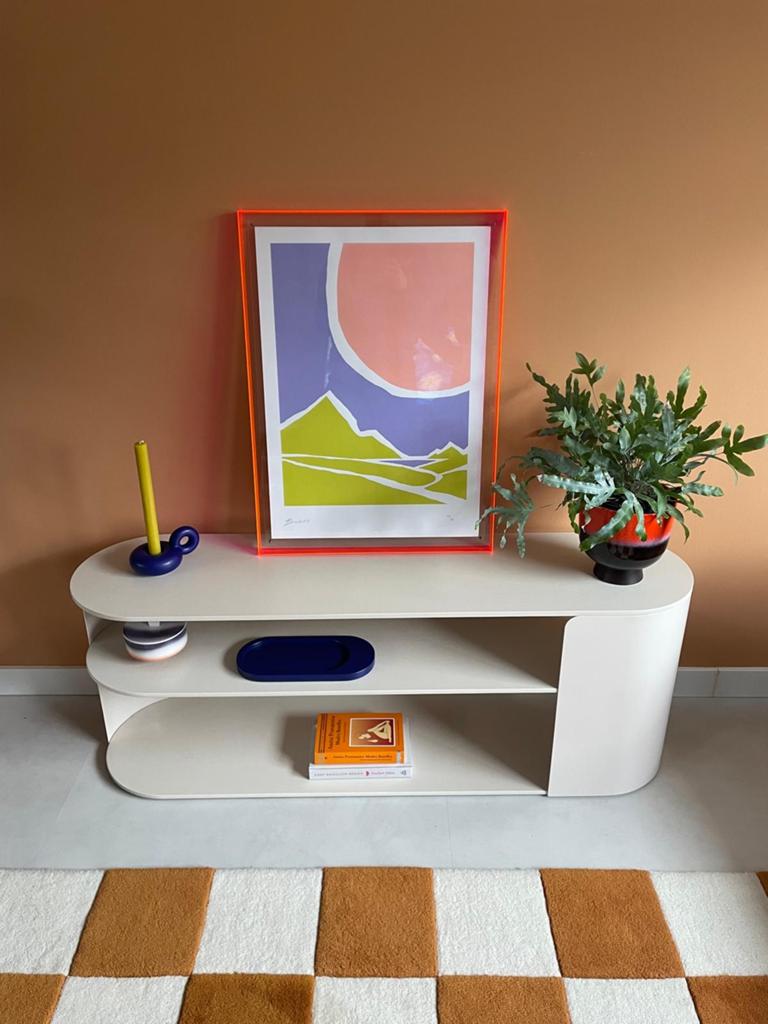 FEST Plateau kast - large in zandkleur, Ophalen, Overige materialen, 100 tot 150 cm, Zo goed als nieuw