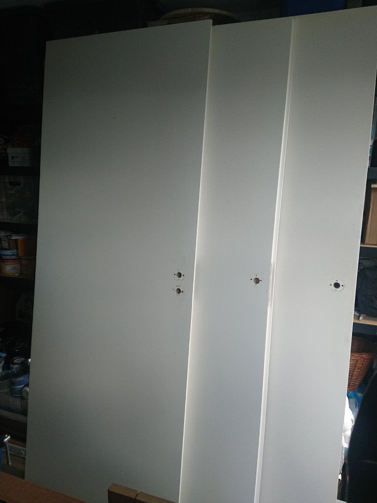 2 binnendeuren, opdek, linksdraaiend in goede staat!, Doe-het-zelf en Verbouw, Deuren en Horren, Ophalen, Gebruikt, 80 tot 100 cm