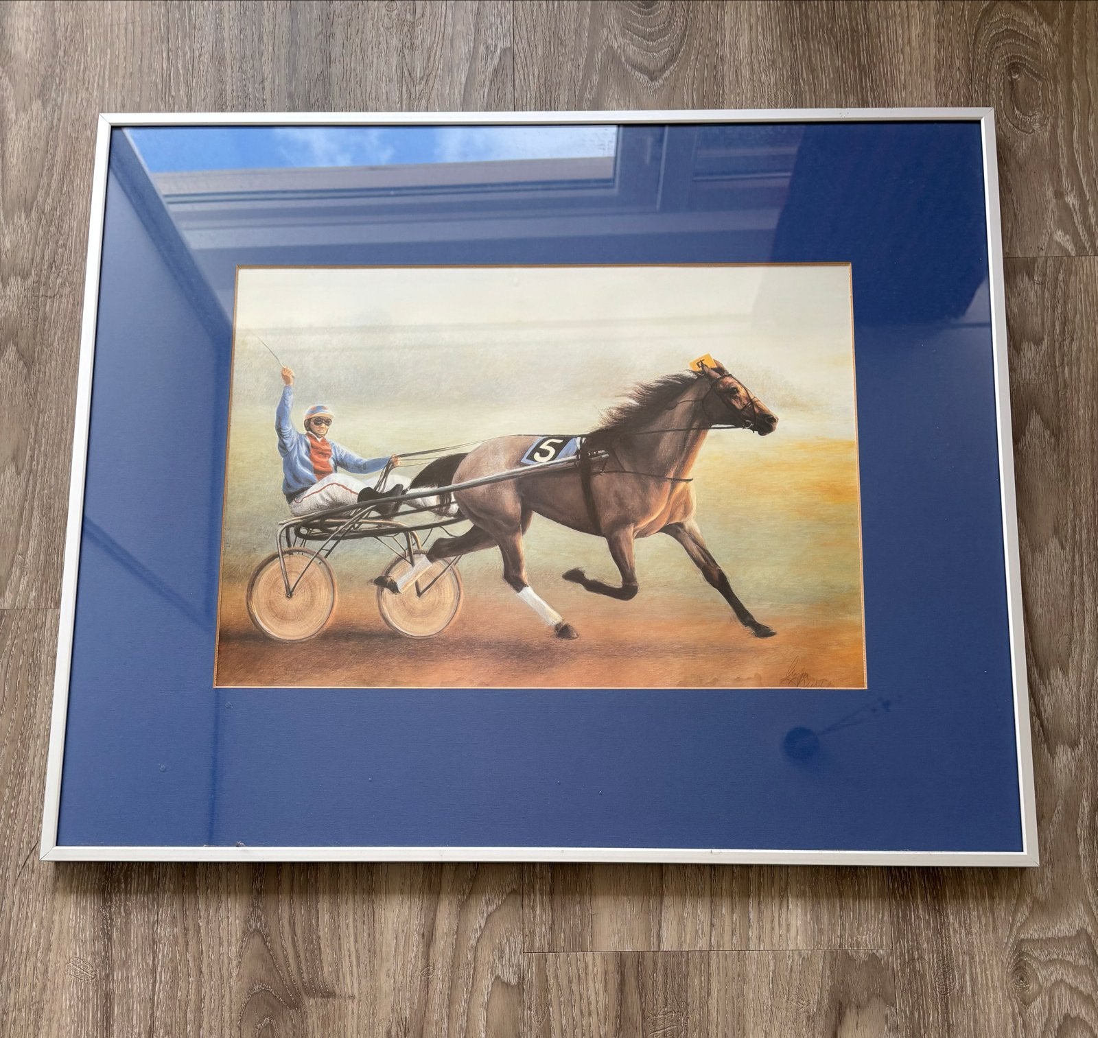 Ingelijste litho van Action Skoatter, Realistisch, Dieren, Print, Papier