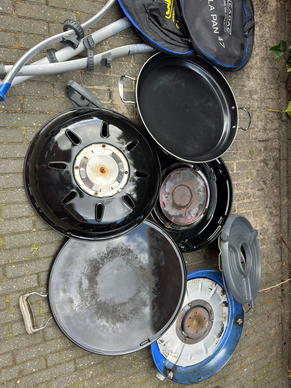 Cadac Carri Chef 2 met Paella Pan 47 - Compleet en Gebruikt, Caravans en Kamperen, Kampeeraccessoires, Ophalen, Gebruikt