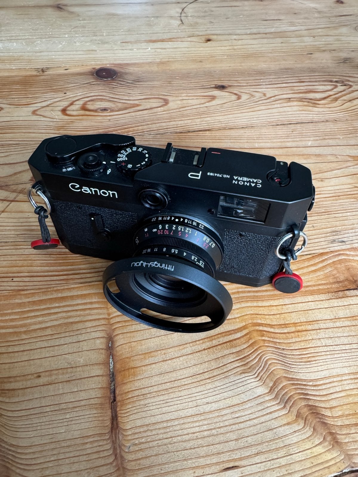 Canon P Rangefinder met Voigtländer 35mm f/2.5 lens, Audio, Tv en Foto, Fotocamera's Analoog, Ophalen of Verzenden, Gebruikt, Compact