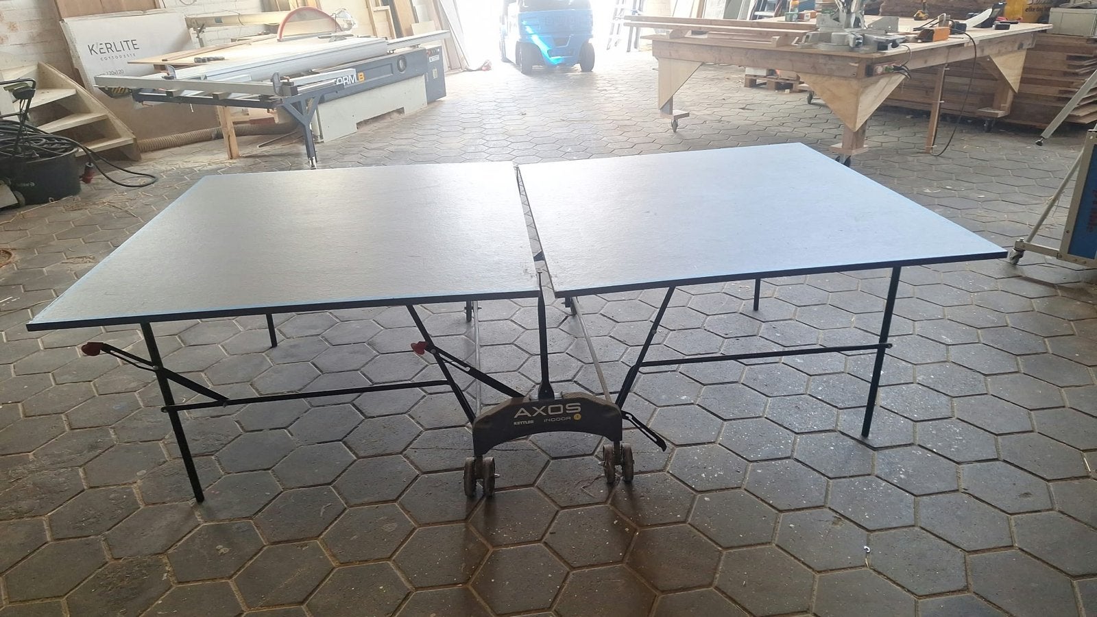 Kettler Axos Indoor 1 Tafeltennistafel - Gebruikt, Ophalen of Verzenden, Gebruikt, Tafel Indoor, Inklapbaar