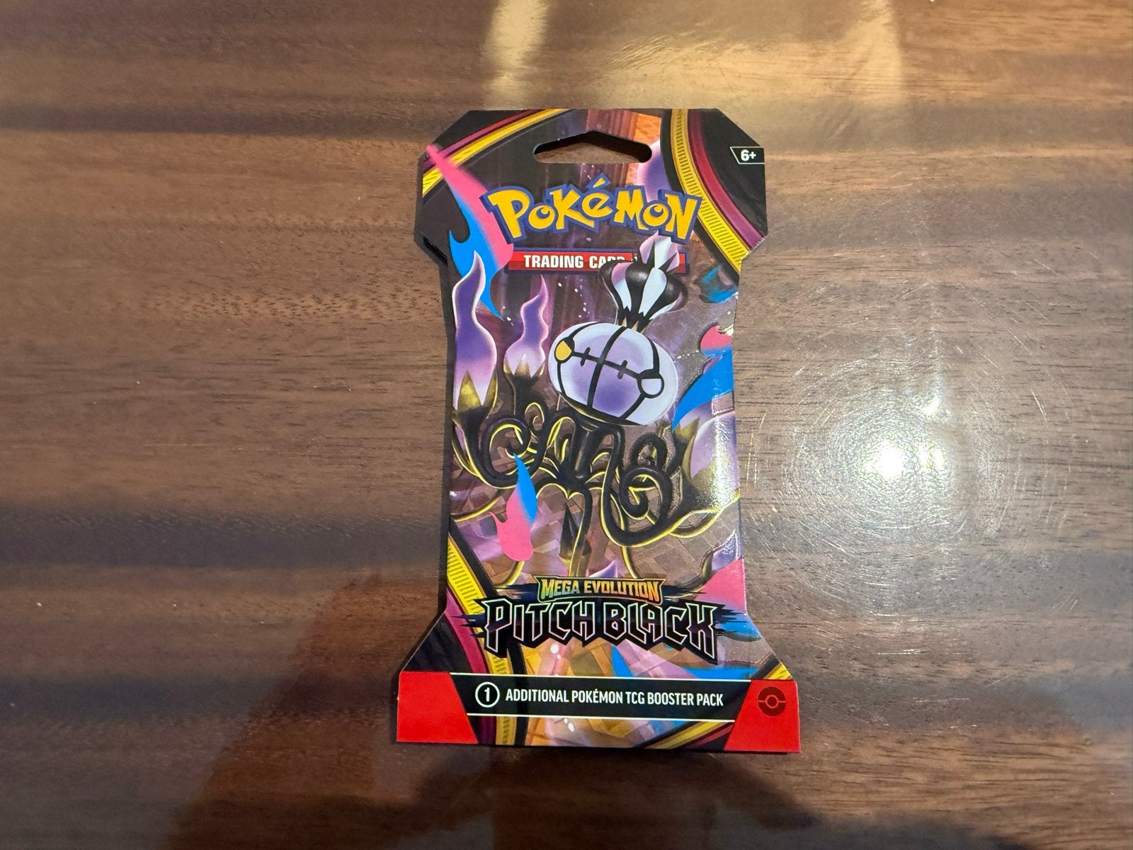 Pokémon TCG Mega Evolution Pitch Black Sleeved Booster Pack, Ophalen of Verzenden, Nieuw, Booster
