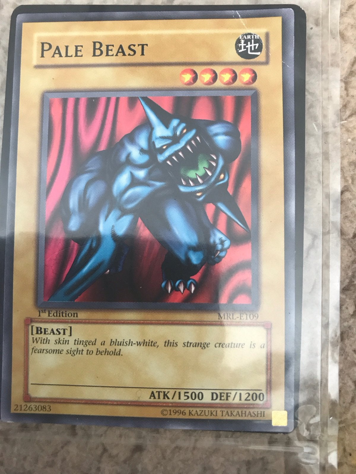 Yu-Gi-Oh! Pale Beast MRL-E109 1st Edition, Ophalen of Verzenden, Gebruikt