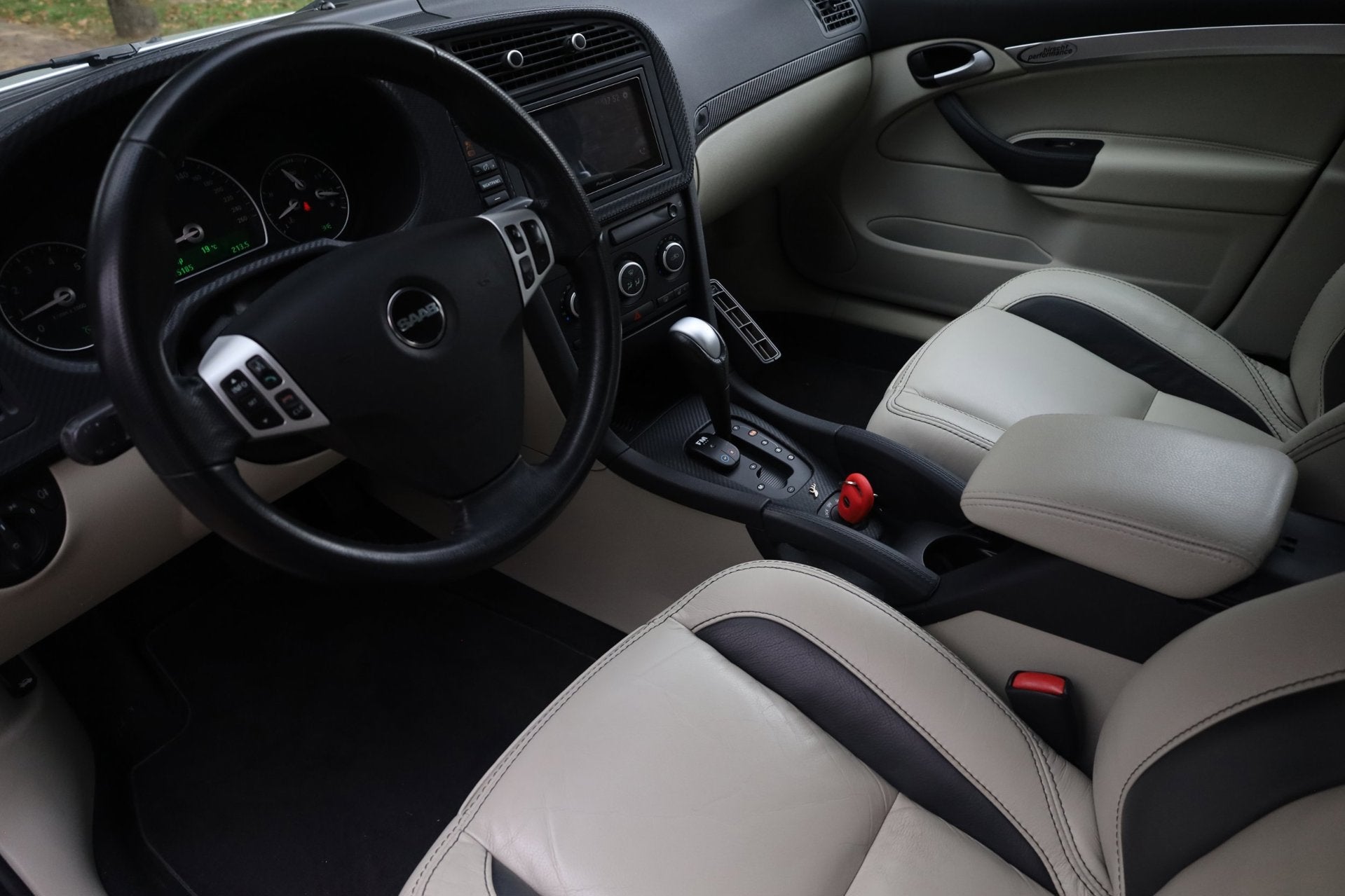 Saab 9-3 Sport Sedan Aero Turbo4 2.0 T Aut. | Nr 263 van 420, Auto's, Gebruikt, Beige, 1600 kg, Sedan
